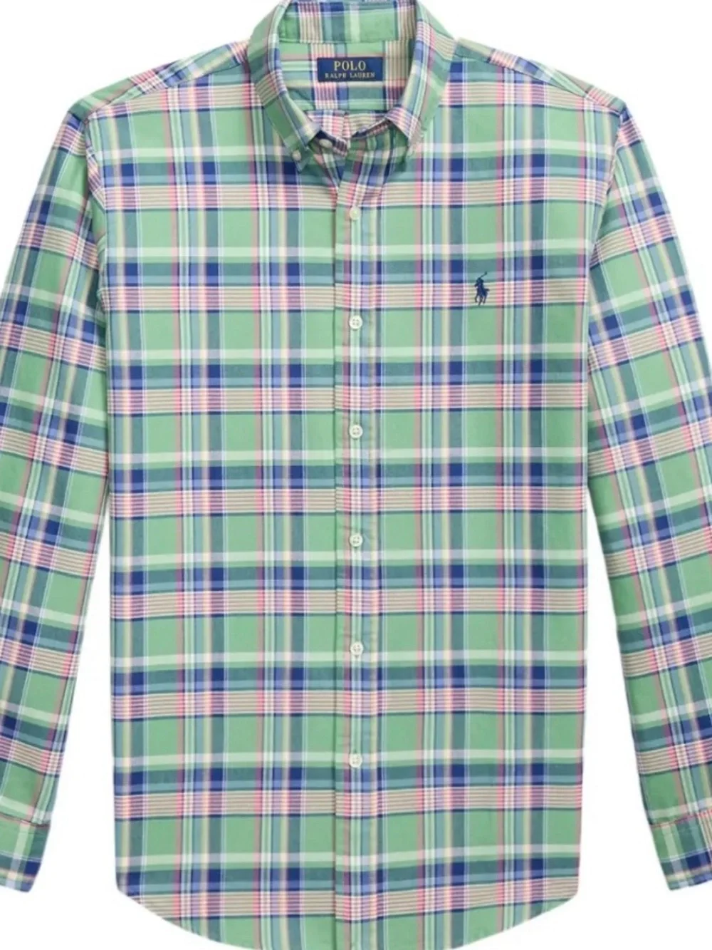Ralph Lauren Boys Cotton Plaid Button-Down Shirt